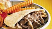 Creamy Beef Pitas Creamy Beef Pitas