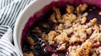 Concord grape and peanut butter crumble Concord grape and peanut butter crumble