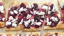 Cranberry Goat Cheese Flatbread with Thyme Cranberry Goat Cheese Flatbread with Thyme