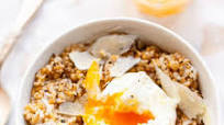 Savory Steel Cut Oats with Poached Egg Savory Steel Cut Oats with Poached Egg