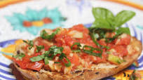 Grilled Tomato and Cucumber Bruschetta Grilled Tomato and Cucumber Bruschetta