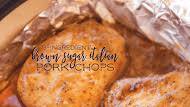3-Ingredient Brown Sugar Italian Pork Chops 3-Ingredient Brown Sugar Italian Pork Chops