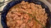 Chinese steamed minced pork with dry salted fish Chinese steamed minced pork with dry salted fish