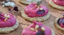 Beetroot and horseradish hummus Beetroot and horseradish hummus