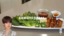 Korean Grilled Pork Belly (Samgyeopsal) Recipe by Tasty Korean Grilled Pork Belly (Samgyeopsal) Recipe by Tasty
