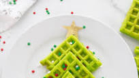 Christmas Tree Waffles Christmas Tree Waffles