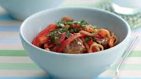 Sweet chilli pork with noodles recipe Sweet chilli pork with noodles recipe