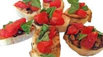 Garlic-Rubbed Toast with Fresh Tomatoes and Basil. (Bruschetta al Pomodoro) Garlic-Rubbed Toast with Fresh Tomatoes and Basil. (Bruschetta al Pomodoro)