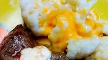Keto Diet Quick Steak Dinner with Cheesy Cauliflower Keto Diet Quick Steak Dinner with Cheesy Cauliflower