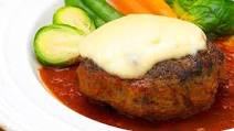 Hamburger Steaks Baked in Marinara Sauce with Mozzarella Cheese Hamburger Steaks Baked in Marinara Sauce with Mozzarella Cheese