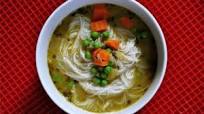 Faux Chicken Rice Noodle Soup Faux Chicken Rice Noodle Soup