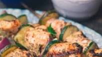 Mediterranean Salmon Kabobs Mediterranean Salmon Kabobs