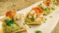 Tilapia Ceviche with Guacamole and Tortilla Chips Tilapia Ceviche with Guacamole and Tortilla Chips