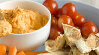 Red pepper houmous Red pepper houmous