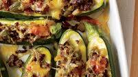 Chili-Beef-Stuffed Zucchini Chili-Beef-Stuffed Zucchini