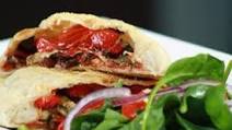 Roasted veggie calzone Roasted veggie calzone