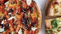 Sausage-and-Olive Pizza with Capers and Pecorino Sardo Sausage-and-Olive Pizza with Capers and Pecorino Sardo
