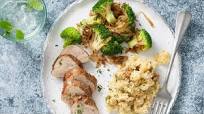 Pork Tenderloin with Smashed Caesar Potatoes Pork Tenderloin with Smashed Caesar Potatoes