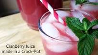 Cranberry Juice made in a Crock Pot Cranberry Juice made in a Crock Pot