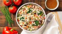 Mediterranean Layered Rice Salad Mediterranean Layered Rice Salad