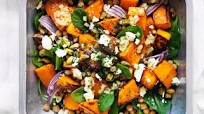 Roast pumpkin, feta and chickpea salad Roast pumpkin, feta and chickpea salad