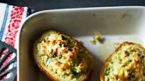 Baked potato recipe - Soufflé Baked Potatoes with Cheddar cheese recipe Baked potato recipe - Soufflé Baked Potatoes with Cheddar cheese recipe