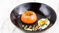 Smoked salmon mousse with crème fraîche, lime and dill Smoked salmon mousse with crème fraîche, lime and dill