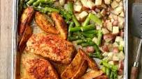 Pork and Asparagus Sheet-Pan Dinner