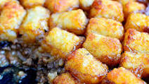 Skillet Tater Tot Casserole (No Condensed Soup!) Skillet Tater Tot Casserole (No Condensed Soup!)