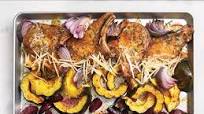 Maple-Dijon Pork Chops with Squash and Beets Maple-Dijon Pork Chops with Squash and Beets