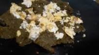Saag with egg Saag with egg
