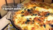 Cheesy Sausage & Spinach Quiche Cheesy Sausage & Spinach Quiche