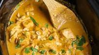 Slow Cooker Thai Peanut Chicken | Low Carb Slow Cooker Thai Peanut Chicken | Low Carb
