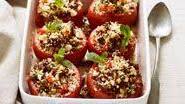 Stuffed Tomatoes with Lean Ground Beef Stuffed Tomatoes with Lean Ground Beef