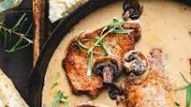 Cast Iron Pork Chops with Cream of Mushroom Sauce Cast Iron Pork Chops with Cream of Mushroom Sauce