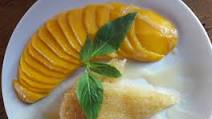 Bey Dom Neib: Mango Sticky Rice Palm Sugar Bey Dom Neib: Mango Sticky Rice Palm Sugar