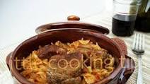Greek traditional pasta beef casserole (giouvetsi) Greek traditional pasta beef casserole (giouvetsi)