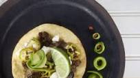 Tostadas with Chorizo and Tomatillo Tostadas with Chorizo and Tomatillo