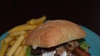 Hungry Bear Bison Blue Cheeseburger Hungry Bear Bison Blue Cheeseburger