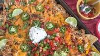 Loaded Chipotle Chicken Carnitas Nachos Loaded Chipotle Chicken Carnitas Nachos