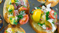Grilled Goat Cheese Bruschetta Grilled Goat Cheese Bruschetta