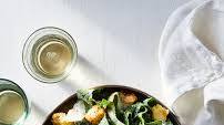 Better-for-You Caesar Salad With Lemon-Parmesan Croutons Better-for-You Caesar Salad With Lemon-Parmesan Croutons