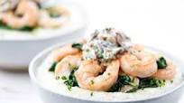 French Onion Shrimp & Grits with Parmesan and chives French Onion Shrimp & Grits with Parmesan and chives