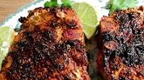 Grilled Lime Adobo Rubbed Pork Chops Grilled Lime Adobo Rubbed Pork Chops