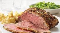 Herb-Rubbed Beef Roast with Roasted Cauliflower Herb-Rubbed Beef Roast with Roasted Cauliflower