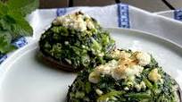 Spanakopita Stuffed Mushrooms (Portobello Mushrooms Stuffed with Spinach and Feta) Spanakopita Stuffed Mushrooms (Portobello Mushrooms Stuffed with Spinach and Feta)