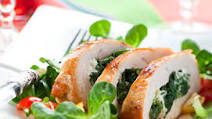 Roast Turkey Breast with Spinach Blue Cheese Stuffing Roast Turkey Breast with Spinach Blue Cheese Stuffing