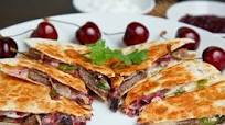 Duck Quesadillas with Chipotle Cherry Salsa and Goat Cheese Duck Quesadillas with Chipotle Cherry Salsa and Goat Cheese