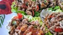 Keto Sweet Chilli Pork Lettuce Wraps Keto Sweet Chilli Pork Lettuce Wraps