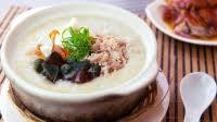Minced Pork with Century Egg and Salted Egg Congee Minced Pork with Century Egg and Salted Egg Congee